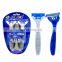 Top selling shaver disposable 3 layer imported blade rotating head shaver for men
