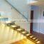 Popular solid wood stair floating staircase with Glass AS/NZS certificate