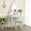 Exquisite wooden girl's multi-functional dressing table bedroom dresser