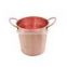 Best Selling Copper Plated Ice Bucket Wholesale Price Copper Galvanized Beer Wine Champagne Chiller Bucket