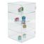acrylic removable shelf adjustable case cabinet with lock tier