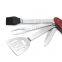 Multifunction BBQ Tools -Knife,Spatula,Silicone Basting Brush,Fork,Jar Opener and Wine Cork Screw