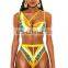 hot korean teen girl bikini women sexy printed split designer  bikini