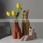Nordic Modern Flower Ceramic Vases Decor Home Body Porcelain Luxury Ornaments Decorative Colorful Women Bust Vase