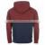 Sialwings high quality two tone pullover hoodies for men blank pullover hood jacket maroon