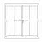 glass sliding window ventanas modernas de aluminio blanco para casas  security grill window