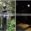Abs Solar Garden Fence Wall Light Outdoor Rgb Color Changing Landscape Lighting Led Courtyard Path Step Waterproof Lamp