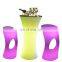 nightclub furniture sofas /Led PE Light Up Chair for Restaurant Discotheque Pub Used Glowing Bar Table