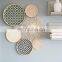 Hot Sale Many Color Woven Basket Wall Hanging Set of 6 Bamboo Wall Art Decor Wholesale Vietnam Supplier
