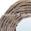 Classic Rattan Round Shaped Frame Woven Mirror for Wall Decor Handmade Decorative Wicker Vietnam Manufacturer
