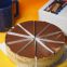 Ultrasonic Cinnamon roll round cake cutting machine with paper inserting divider