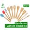 Best 10pcs bamboo wood cooking utensils set/bambu kitchenware tools