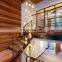 Modern Luxury Staircase Custom Hotel Lobby Hanging Pendant Lamp Long Led Bubble Crystal Ball Chandelier