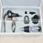 promotional brass lever pull cork opener gift set with aerator, foil cutter, wine plug