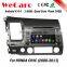 Wecaro android 4.4.4 car dvd player touch screen for honda civic dashboard TV tuner 2006 - 2011