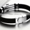 Latest style full color printing silicone slap bracelet for men