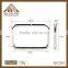 Fashion mini iron square keychain ring