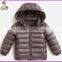 children down quilt jacket for winter with waterproof