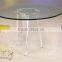 wholesale fashionable clear round acrylic dining table
