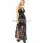 Latest White Long Sleeve Off Shoulder neck design fashion chiffon dress