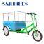 CE approved flatbed 3 wheel tricycle for cargo