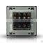 Drawing the Silver Color brushed plastic panels 4 gang 2 way wall switch