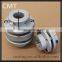 Flexible steel disc mechanical couplings