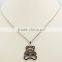 Trendy Stainless Steel Bear Pendant Women Jewelry Necklace