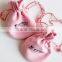 Pink jewelry pouch suede
