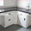 steel lab corner table