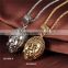 2016 new fashion gold buddha necklace stainless steel chain necklace