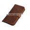 New designed Genuine HandMade Leather Flip Wallet Case For iPhone 6