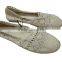 Floral lace flat jute sole factory espadrille shoes