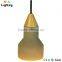 Concrete Resin big pendant light with metal canopy and copper wire