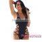 2016 Customized Wholesale Women Beach Wear Black Lace Up Sexy Swimsuit One Piece