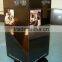 3 sides Acrylic rotating restaurant table stand menu holder