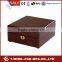 Valet Watch Box Twany Exterior with Gold Lock Supplier for Watch Box