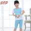 Blue Casual Sport Clothing Kids Children Cotton 2-piece Clothing Set