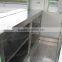 wood food cart/food warmer cart/design fast food cart