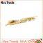 Fashion gold alloy handmade hair accessories with leaf shape for women