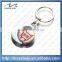 lovely souvenir custom soft enamel metal keyring charm