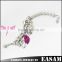 Easam Low Price Popular Alloy Chain Beaded Gold Bracelet