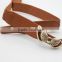 bowknow buckle belt for lady strethc fiber elastic rayon PU belt making machine factory wholesale