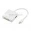 Best design 3 in 1 mini displayport to hdmi dvi displayport adapter