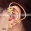 Anti allergy alloy electroplate personalized punk black snake fashion earrings 2015