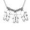 Letter Military Dog Tag Pendant Necklace with Chain