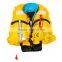 Leather fashion inflatable life jacket for kayak fishing