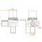 touch free infrared sensor tap faucet sanitary ware solenoid valve magnetic valve 6V