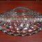 Machine made 241mm x 48mm embossed cheap glass dinner plates