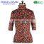 Newest Flowers Printed Softtextile T-Shirt Short Sleeve for Women